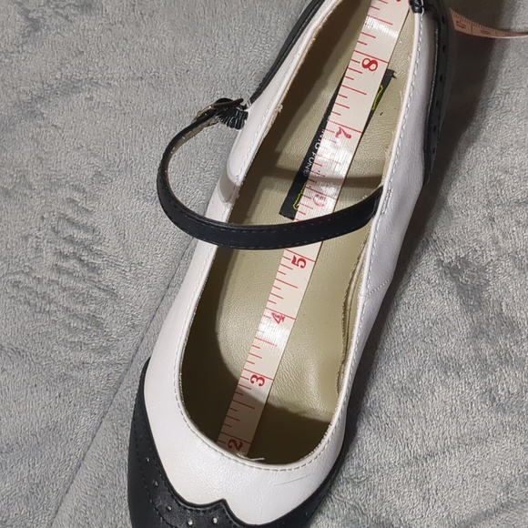 Fantasma black white flapper 25 Mary Jane cosplay shoes heels women size 5.5 - Picture 8 of 9